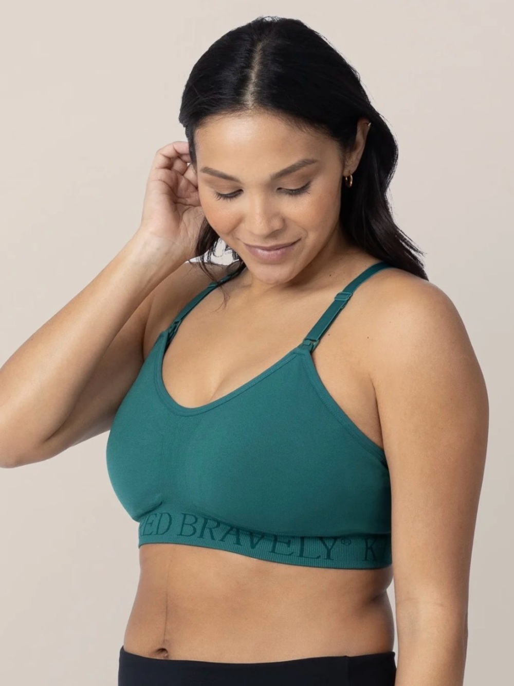 Kindred Bravely Women’s Sublime Nursing Sports Bra Size M Teal Racerback